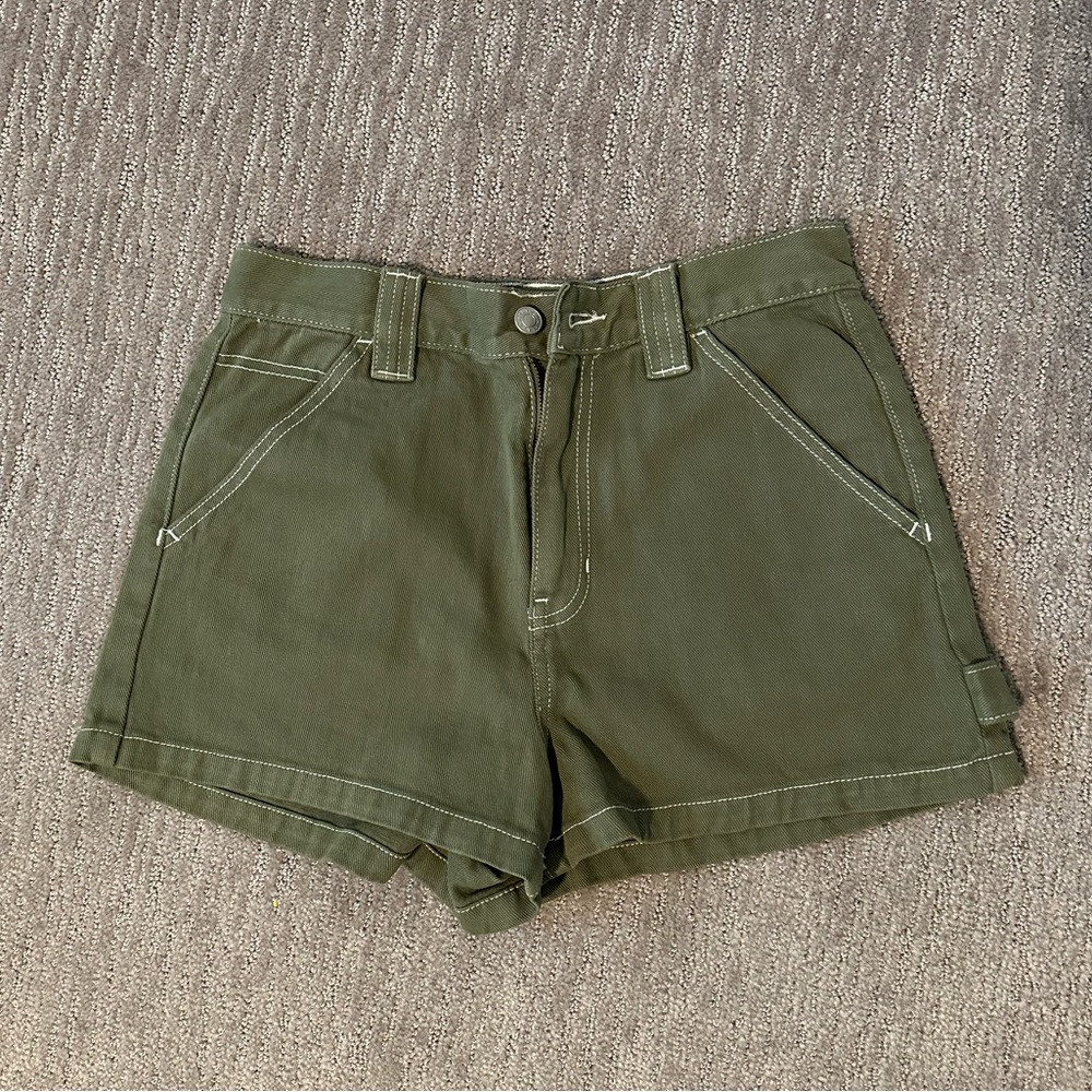 Pacsun Green Carpenter Shorts